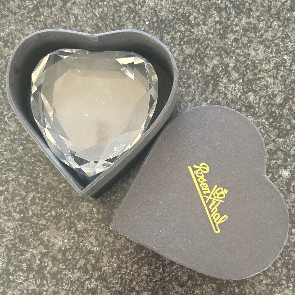 Rosenthal heart crystal